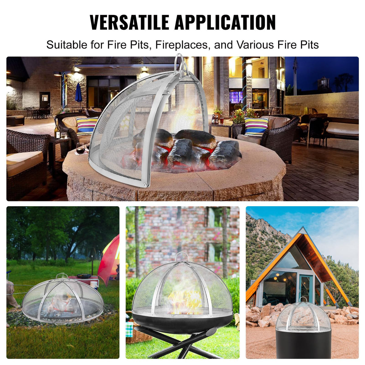 VEVOR easy-assembly fire pit lid requires only a screwdriver