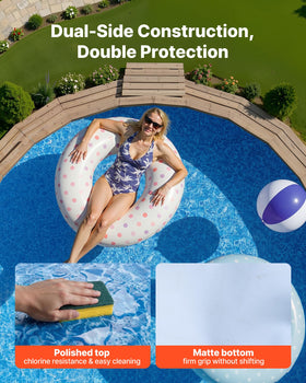 VEVOR easy-clean surface makes maintenance simple and water look clear.