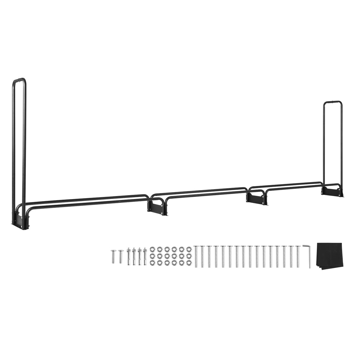 VEVOR firewood rack easy bolt-together setup for quick assembly