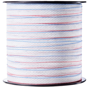 VEVOR electric fence tape on a reel for easy storage and transport.