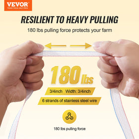 VEVOR tape with blue white red colors offers high visibility for safety.