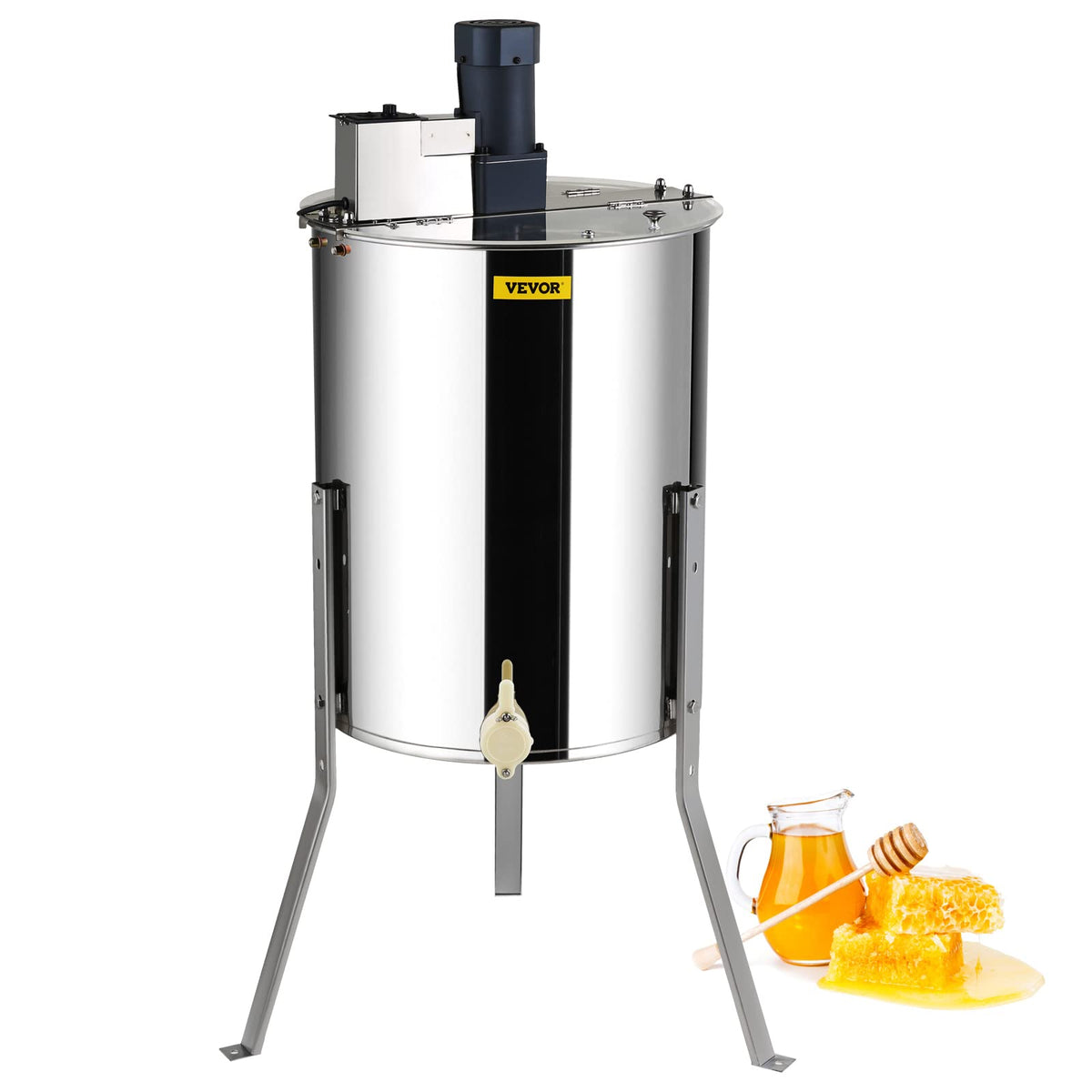 VEVOR electric honey extractor with drum spinner for efficient extraction