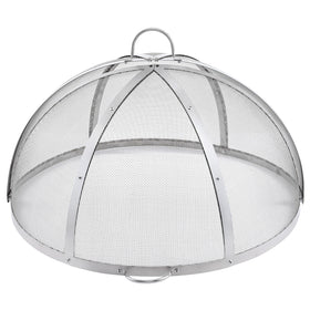 VEVOR fire pit ring cover in use provides spark containment