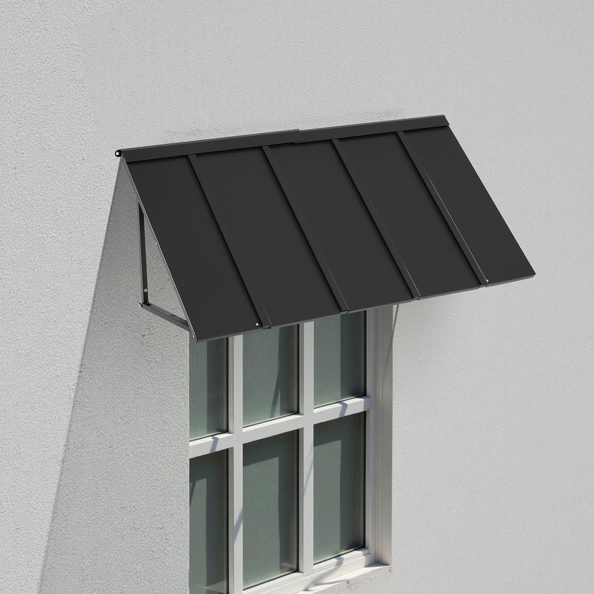 VEVOR over window canopy demonstrating exterior weather shield