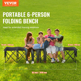 VEVOR sideline bench with side pocket for essentials