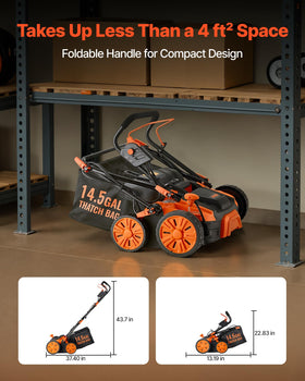 VEVOR folding handle for compact storage after use