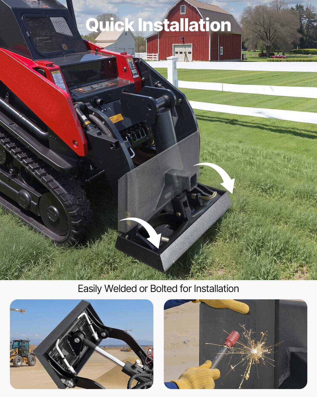 VEVOR fully welded design with rust-resistant finish for longevity.