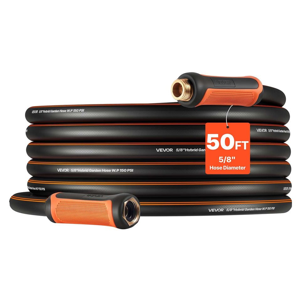 VEVOR Garden Hose 50ft 4-layer design for durable watering.