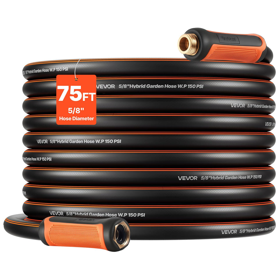 VEVOR garden hose 75ft extended for long-yard watering with extended reach