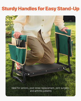 VEVOR kneeler with dual tool pouches keeps essentials within reach