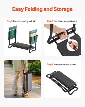 VEVOR fold-flat storage allows quick space-saving setup