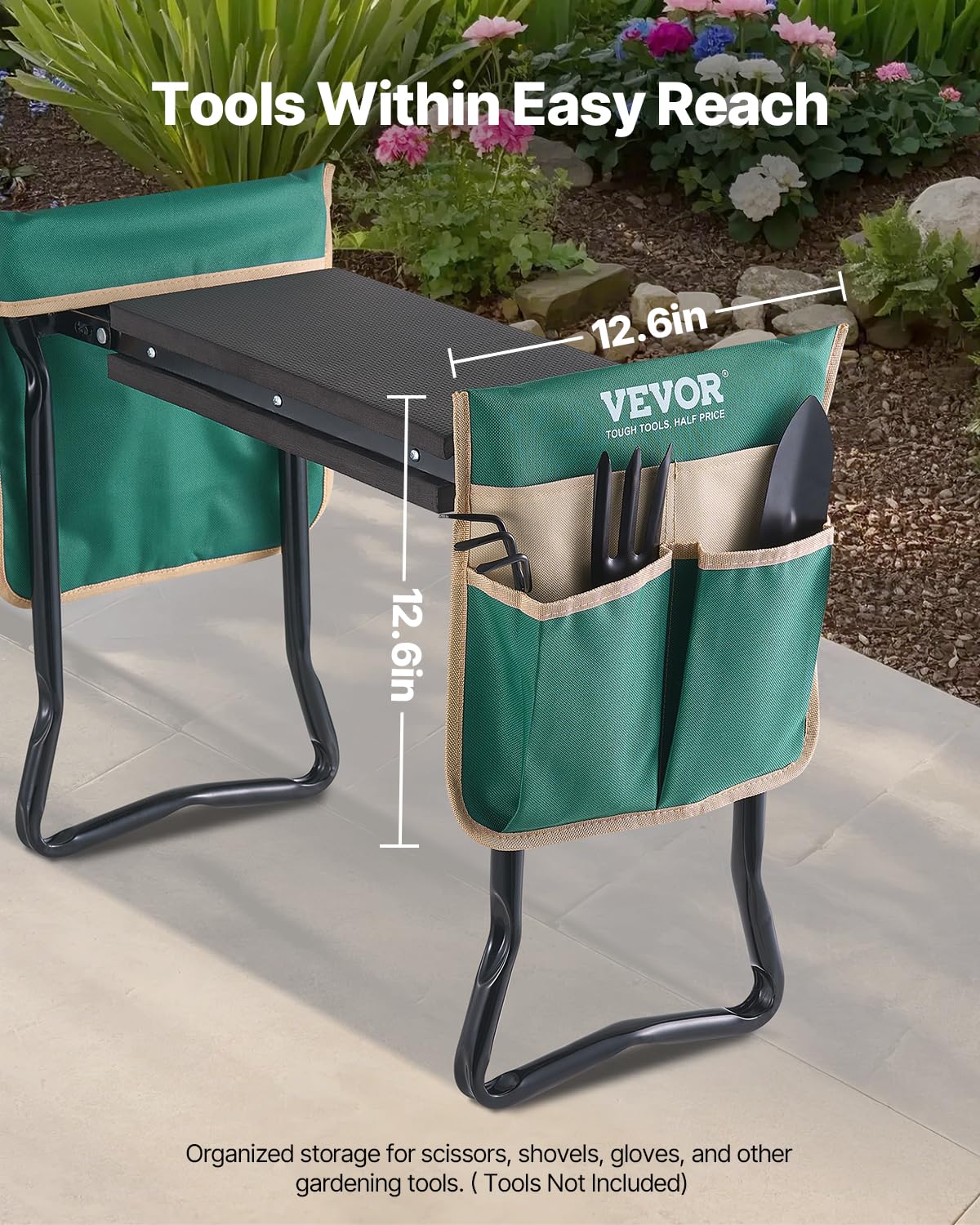 VEVOR sturdy steel tubes provide durable, reliable support