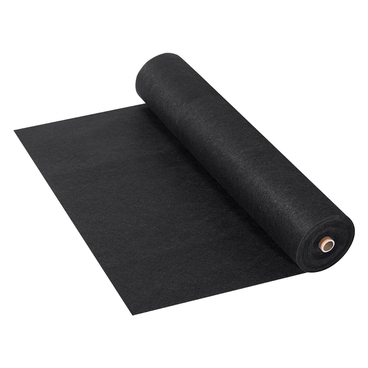 Black landscape fabric ready for landscaping projects