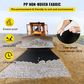 VEVOR geotextile drainage fabric improves water flow and aeration for healthier roots