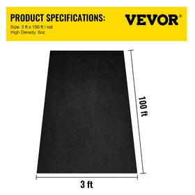 VEVOR heavy-duty roll showing outdoor resilience
