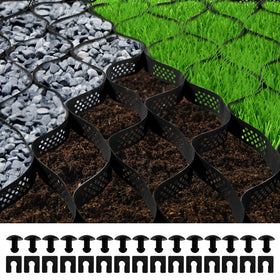 VEVOR Ground Grid installation for patios creates a stable, erosion-resistant surface
