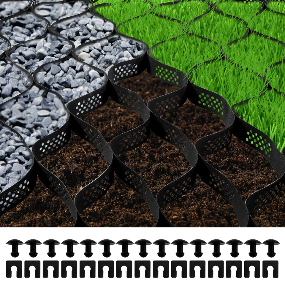 VEVOR Ground Grid installation for patios creates a stable, erosion-resistant surface