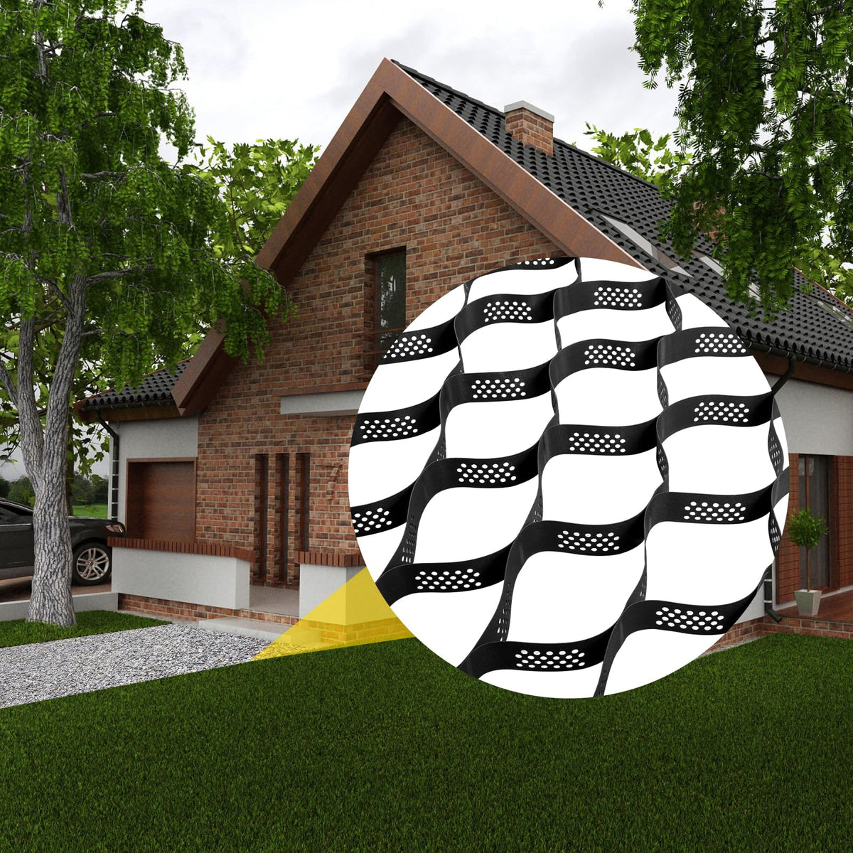 VEVOR Ground Grid permeable surface promotes drainage and erosion control