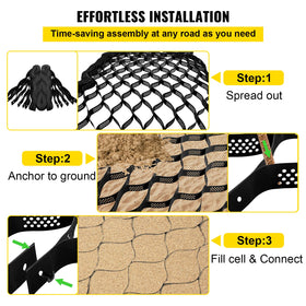 VEVOR Ground Grid walkway setup provides flexible, portable flooring