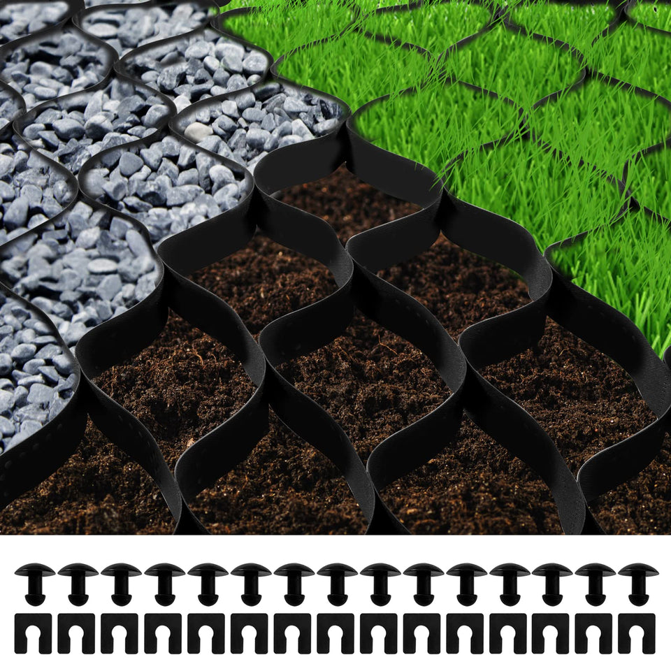 VEVOR Ground Grid overview showing a 27ft by 4ft layout for stable surfaces