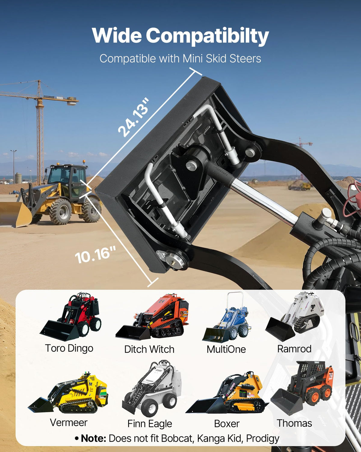 VEVOR heavy-duty 50-grade steel construction for rugged tasks.