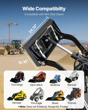 VEVOR heavy-duty 50-grade steel construction for rugged tasks.