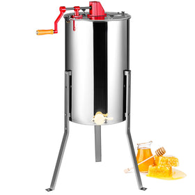 VEVOR honey extractor front view with clear lid for monitoring