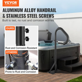 VEVOR hot tub handrail adjustable from 48 to 63 inches