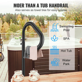 VEVOR handrail uses stainless steel screws for durable assembly