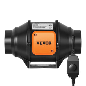 VEVOR inline duct fan grow-tent use demonstrates efficient heat management.