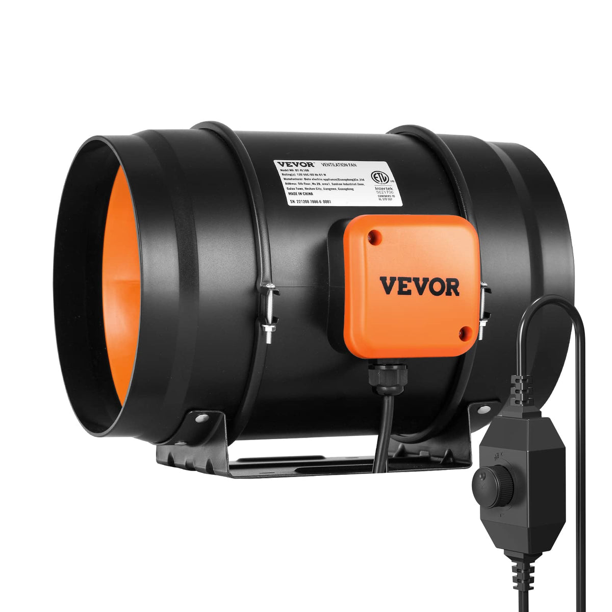 VEVOR Inline Duct Fan 8-Inch powers grow tent airflow.