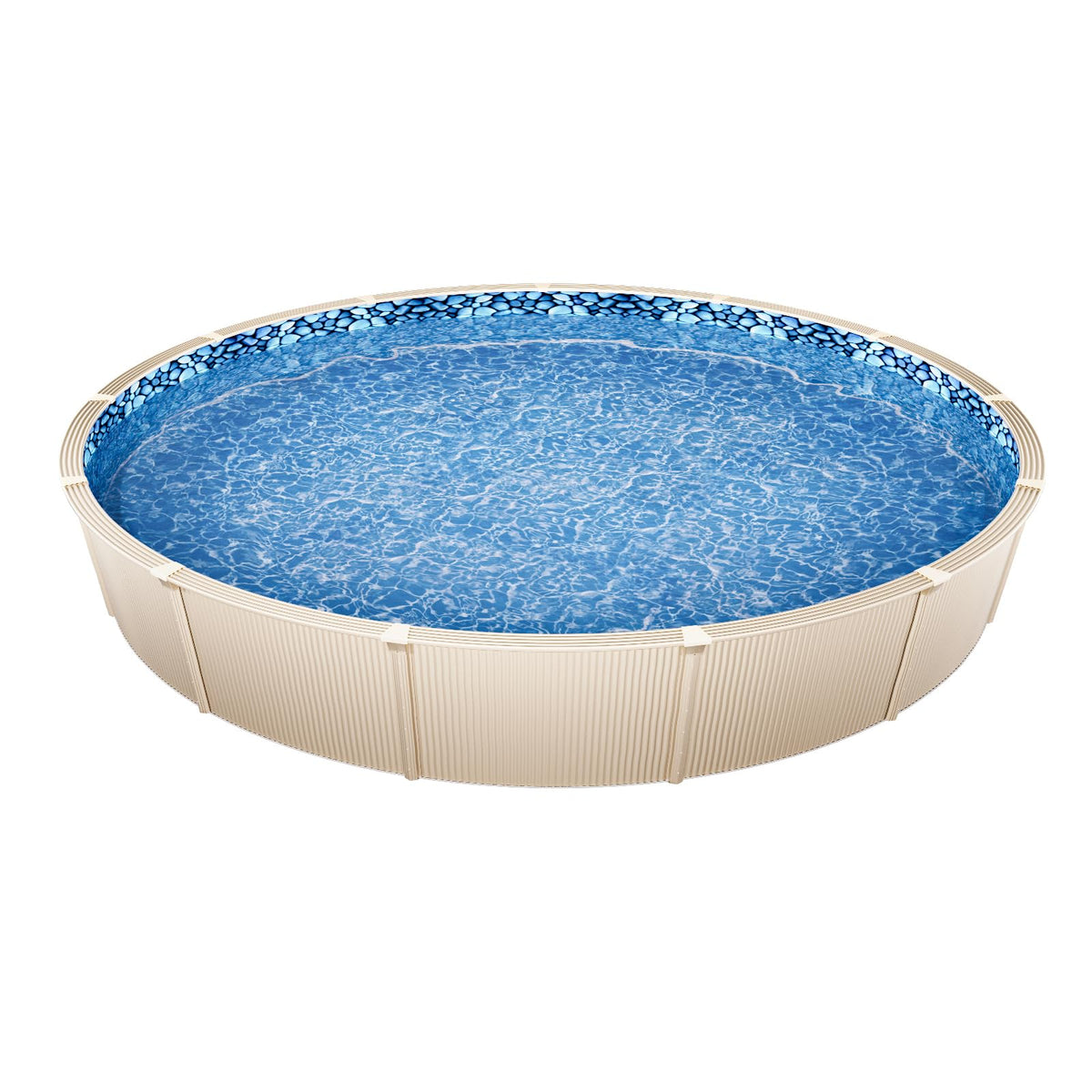 VEVOR installed pool liner creates a neat finished edge