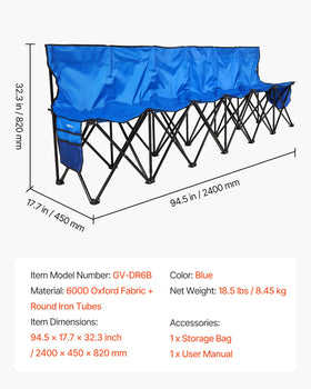 VEVOR iron tube frame with 16mm tubes for stability and durability.