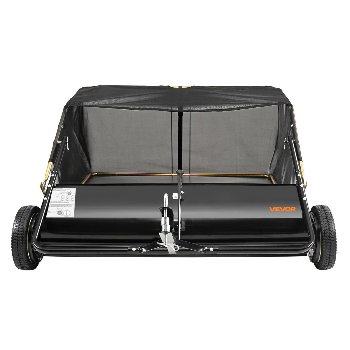 VEVOR debris-dump operation makes emptying the hopper fast and simple.