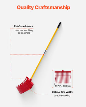 VEVOR muck fork ergonomic-grip eases handling during tasks