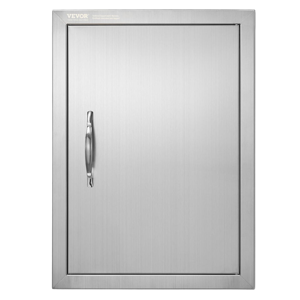 VEVOR outdoor BBQ access door 16x22in flush mount for weatherproof grilling station.