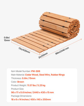 VEVOR outdoor walkway suitable for patios and beaches with versatility.