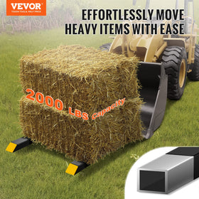 Clamp-on system for quick, secure attachment to a loader bucket