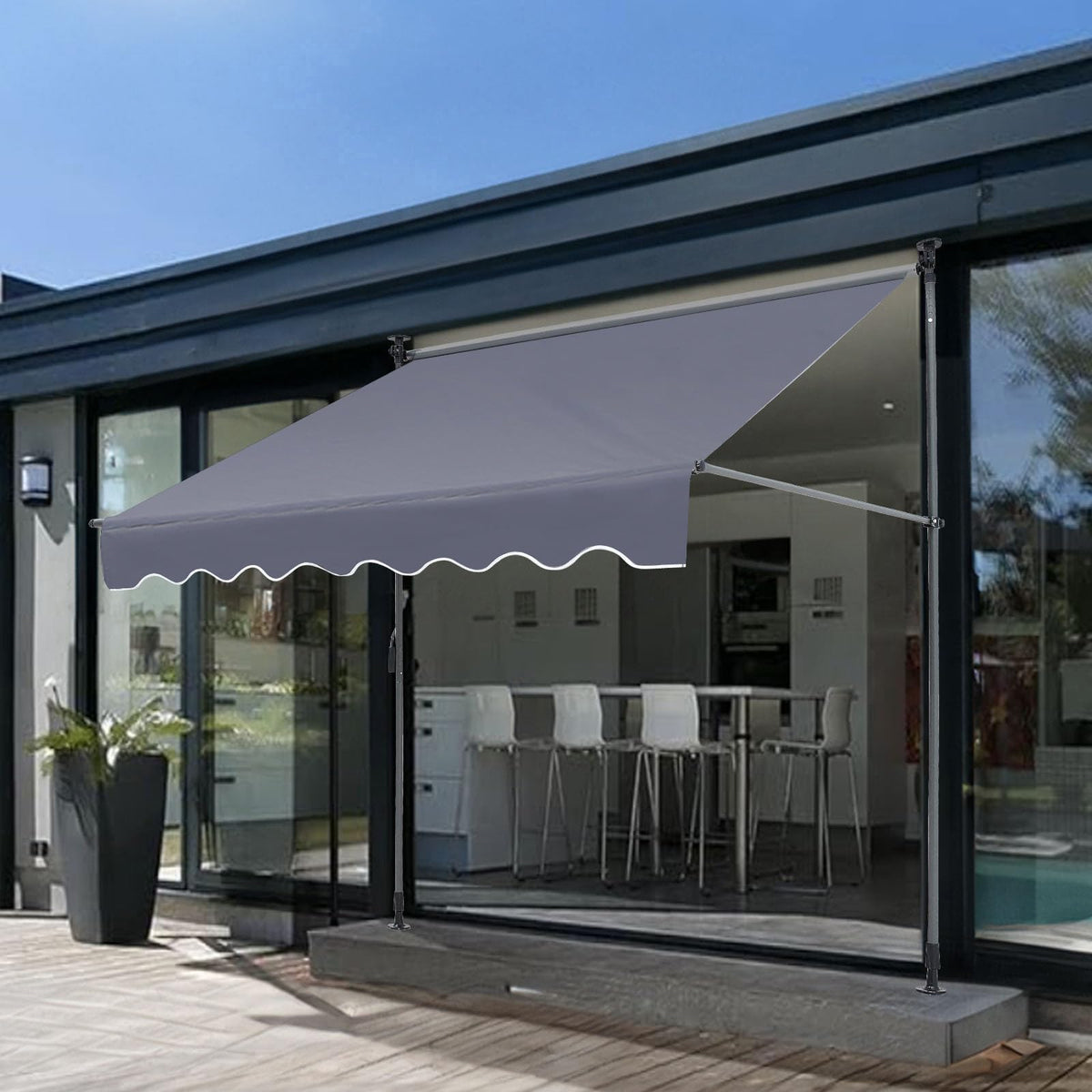 VEVOR patio awning privacy curtain enhances outdoor comfort and seclusion