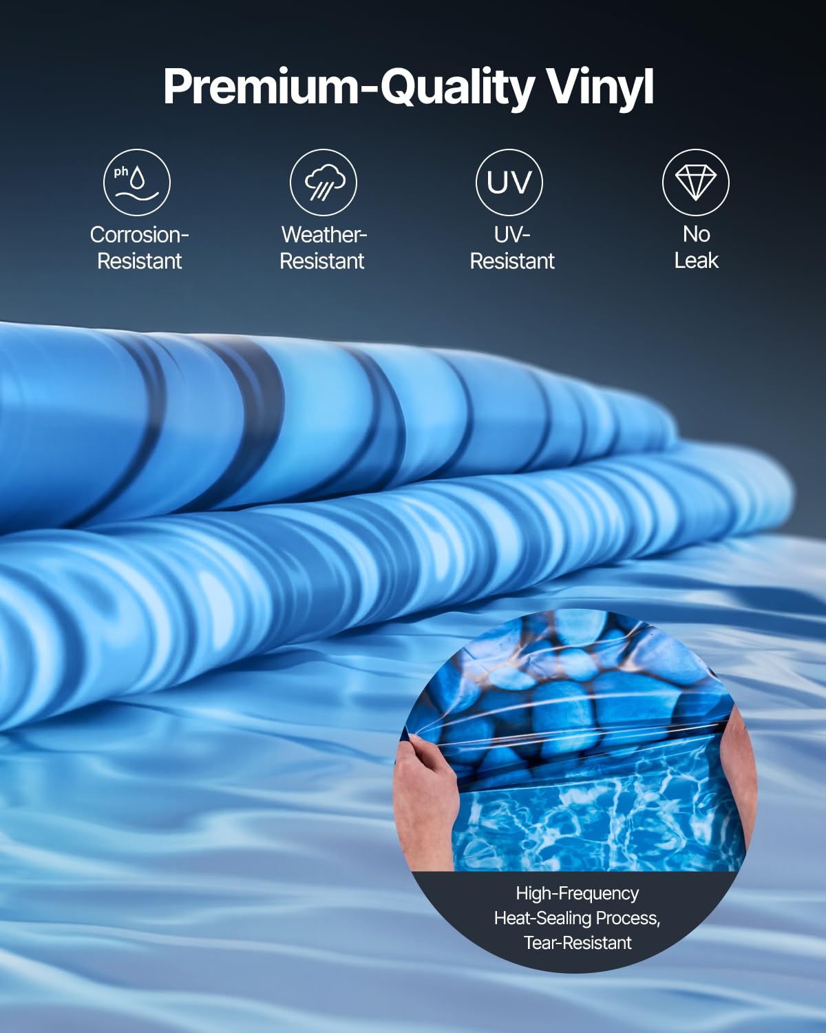 Versatile use as pool liner, boat cover, or shade