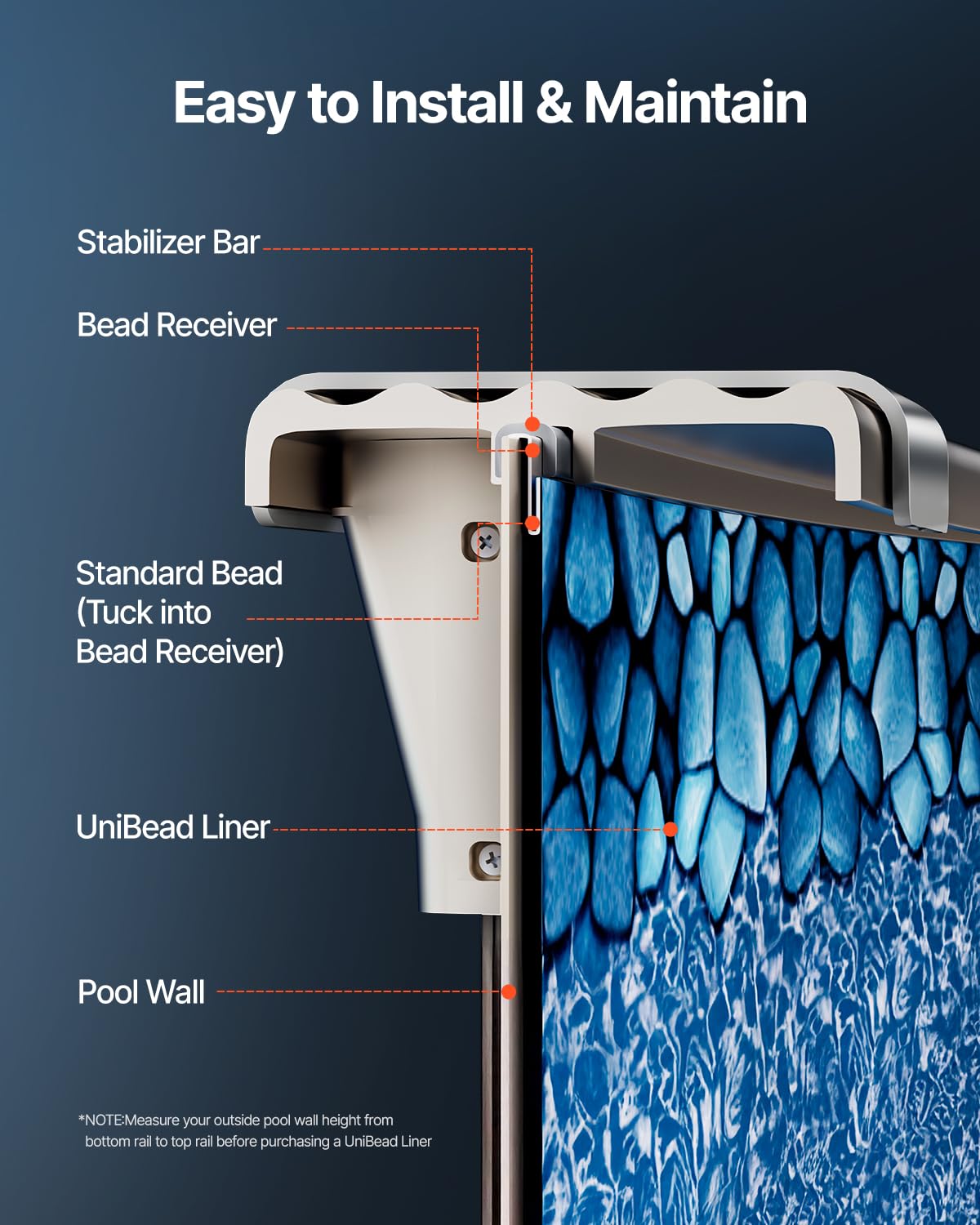 Durable puncture-resistant vinyl withstands chlorine and sun