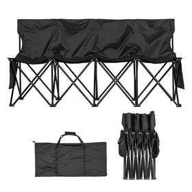 VEVOR portable folding bench four-seat sideline seating for teams