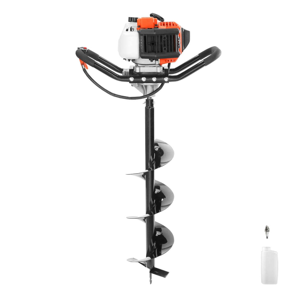 VEVOR Post Hole Digger front view shows a durable digging machine.