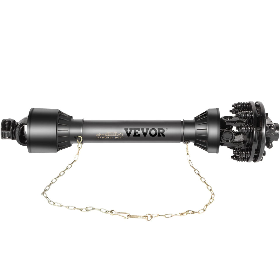 VEVOR PTO shaft with 1-3/8-inch 6-spline ends for reliable power transfer