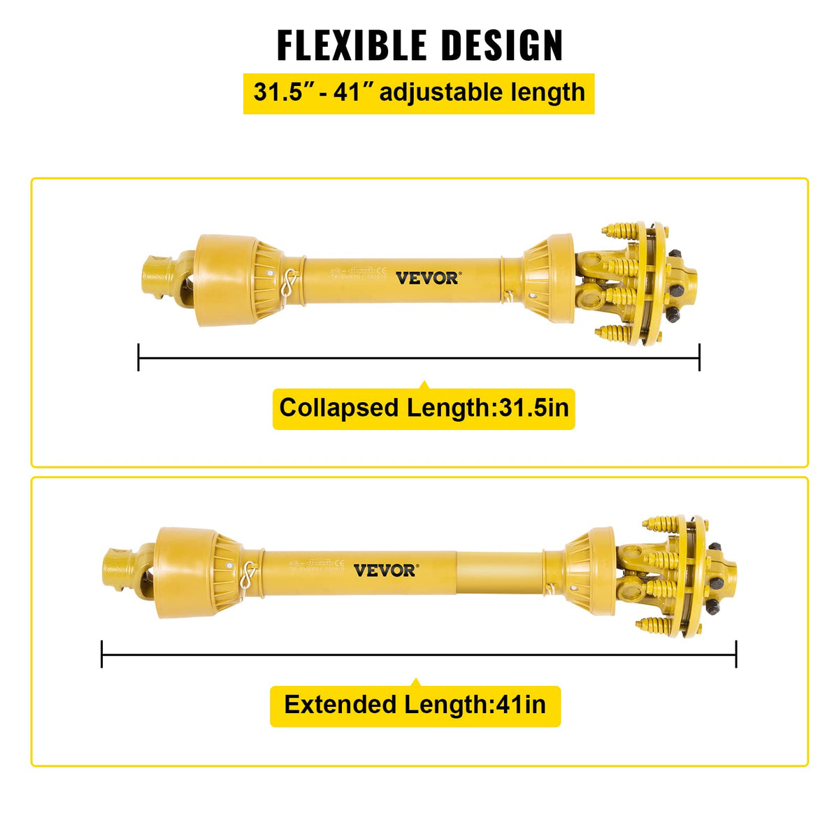 VEVOR PTO shaft 7-inch friction disc for smoother engagement and durability