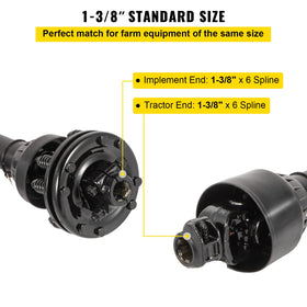 VEVOR telescoping length mechanism extending from 43 to 57 inches
