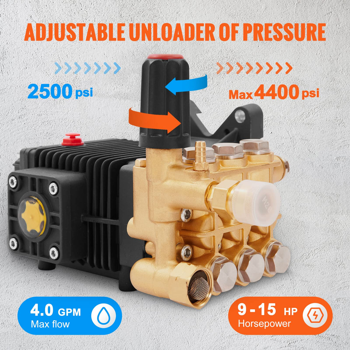 VEVOR pump compatible with Simpson and other brands for versatility