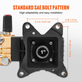 VEVOR pump sight glass reveals oil level for quick maintenance checks