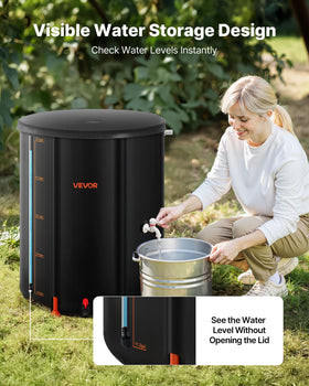 VEVOR transparent body with water level scale makes monitoring effortless.