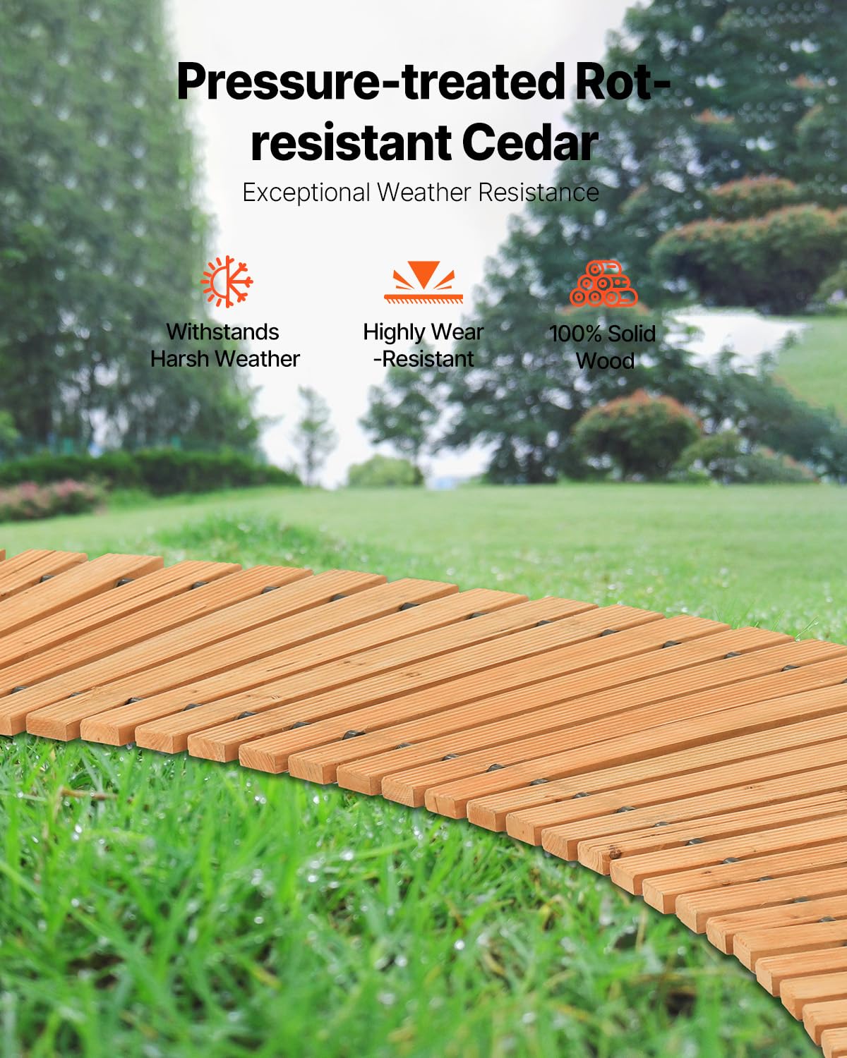 VEVOR rollable garden pathway for easy storage and quick setup.